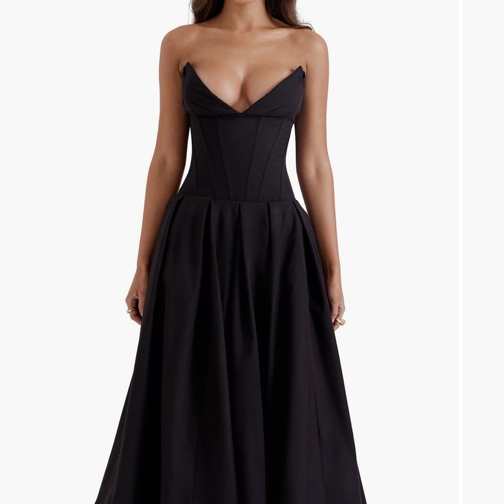 House of CB. Lady Strapless Midi Dress